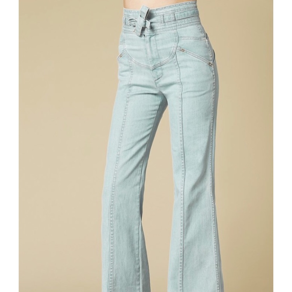 Waiting for the sun bell bottoms in Beachwood